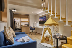 Citadines Singapore's family room with contemporary design, perfect for relaxation and togetherness.