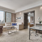 Luxurious living room at Marriott Hotel Singapore, featuring a cozy sitting area and tastefully designed interiors.