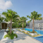 Contemporary outdoor swimming pool at Citadines Singapore, perfect for a refreshing dip under the sun.
