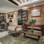 Chic and stylish lobby at The Barracks Hotel Singapore, designed for both comfort and sophistication.