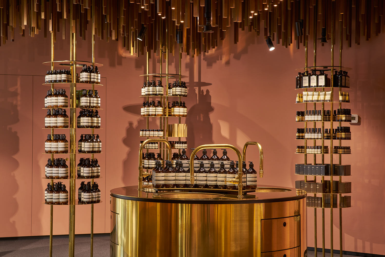 Aesop retail interior photography focused on interiors and details.