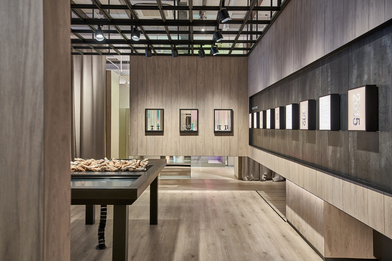 Warm lighting and minimalist styling elevate each product.