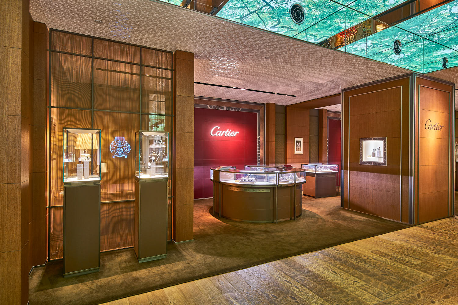 Architectural interior of The Hour Glass Malmaison with high-end detailing.